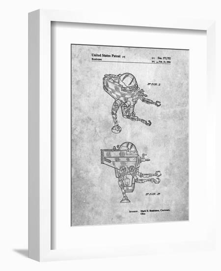 PP1107-Slate Mattel Space Walking Toy Patent Poster-Cole Borders-Framed Giclee Print