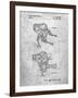 PP1107-Slate Mattel Space Walking Toy Patent Poster-Cole Borders-Framed Giclee Print