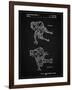 PP1107-Vintage Black Mattel Space Walking Toy Patent Poster-Cole Borders-Framed Giclee Print