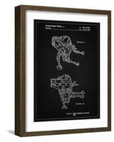 PP1107-Vintage Black Mattel Space Walking Toy Patent Poster-Cole Borders-Framed Giclee Print