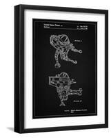 PP1107-Vintage Black Mattel Space Walking Toy Patent Poster-Cole Borders-Framed Giclee Print