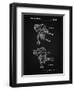 PP1107-Vintage Black Mattel Space Walking Toy Patent Poster-Cole Borders-Framed Giclee Print