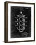 PP1109-Black Grunge Traffic Light 1923 Patent Poster-Cole Borders-Framed Giclee Print