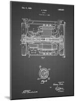 PP1110-Black Grid Train Transmission Patent Poster-Cole Borders-Mounted Giclee Print