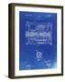 PP1110-Faded Blueprint Train Transmission Patent Poster-Cole Borders-Framed Giclee Print