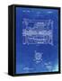 PP1110-Faded Blueprint Train Transmission Patent Poster-Cole Borders-Framed Stretched Canvas