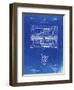 PP1110-Faded Blueprint Train Transmission Patent Poster-Cole Borders-Framed Giclee Print