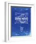 PP1110-Faded Blueprint Train Transmission Patent Poster-Cole Borders-Framed Giclee Print