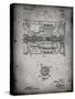 PP1110-Faded Grey Train Transmission Patent Poster-Cole Borders-Stretched Canvas