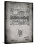 PP1110-Faded Grey Train Transmission Patent Poster-Cole Borders-Stretched Canvas