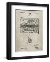 PP1110-Sandstone Train Transmission Patent Poster-Cole Borders-Framed Premium Giclee Print