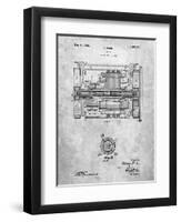 PP1110-Slate Train Transmission Patent Poster-Cole Borders-Framed Premium Giclee Print