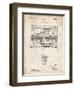 PP1110-Vintage Parchment Train Transmission Patent Poster-Cole Borders-Framed Giclee Print