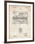 PP1110-Vintage Parchment Train Transmission Patent Poster-Cole Borders-Framed Giclee Print