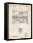 PP1110-Vintage Parchment Train Transmission Patent Poster-Cole Borders-Framed Stretched Canvas