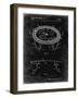 PP1111-Black Grunge Trampoline Patent Poster-Cole Borders-Framed Giclee Print