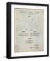 PP1113-Antique Grid Parchment Transistor Semiconductor Patent Poster-Cole Borders-Framed Giclee Print