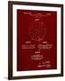 PP1113-Burgundy Transistor Semiconductor Patent Poster-Cole Borders-Framed Giclee Print