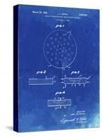 PP1113-Faded Blueprint Transistor Semiconductor Patent Poster-Cole Borders-Stretched Canvas
