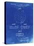 PP1113-Faded Blueprint Transistor Semiconductor Patent Poster-Cole Borders-Stretched Canvas