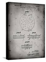 PP1113-Faded Grey Transistor Semiconductor Patent Poster-Cole Borders-Stretched Canvas