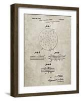 PP1113-Sandstone Transistor Semiconductor Patent Poster-Cole Borders-Framed Giclee Print