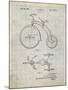 PP1114-Antique Grid Parchment Tricycle Patent Poster-Cole Borders-Mounted Giclee Print