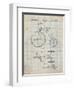 PP1114-Antique Grid Parchment Tricycle Patent Poster-Cole Borders-Framed Giclee Print