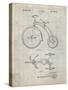 PP1114-Antique Grid Parchment Tricycle Patent Poster-Cole Borders-Stretched Canvas