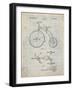 PP1114-Antique Grid Parchment Tricycle Patent Poster-Cole Borders-Framed Giclee Print