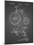 PP1114-Black Grid Tricycle Patent Poster-Cole Borders-Mounted Giclee Print