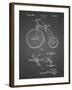 PP1114-Black Grid Tricycle Patent Poster-Cole Borders-Framed Giclee Print