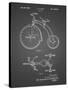 PP1114-Black Grid Tricycle Patent Poster-Cole Borders-Stretched Canvas