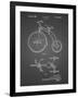 PP1114-Black Grid Tricycle Patent Poster-Cole Borders-Framed Giclee Print