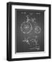 PP1114-Black Grid Tricycle Patent Poster-Cole Borders-Framed Giclee Print