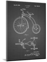 PP1114-Black Grid Tricycle Patent Poster-Cole Borders-Mounted Giclee Print