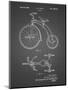 PP1114-Black Grid Tricycle Patent Poster-Cole Borders-Mounted Giclee Print