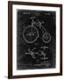 PP1114-Black Grunge Tricycle Patent Poster-Cole Borders-Framed Giclee Print