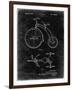 PP1114-Black Grunge Tricycle Patent Poster-Cole Borders-Framed Giclee Print