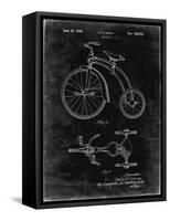 PP1114-Black Grunge Tricycle Patent Poster-Cole Borders-Framed Stretched Canvas