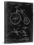PP1114-Black Grunge Tricycle Patent Poster-Cole Borders-Stretched Canvas
