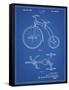 PP1114-Blueprint Tricycle Patent Poster-Cole Borders-Framed Stretched Canvas