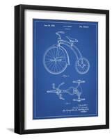 PP1114-Blueprint Tricycle Patent Poster-Cole Borders-Framed Giclee Print