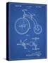 PP1114-Blueprint Tricycle Patent Poster-Cole Borders-Stretched Canvas