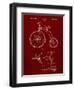 PP1114-Burgundy Tricycle Patent Poster-Cole Borders-Framed Premium Giclee Print