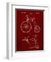 PP1114-Burgundy Tricycle Patent Poster-Cole Borders-Framed Premium Giclee Print