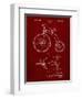 PP1114-Burgundy Tricycle Patent Poster-Cole Borders-Framed Giclee Print
