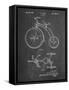 PP1114-Chalkboard Tricycle Patent Poster-Cole Borders-Framed Stretched Canvas