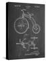 PP1114-Chalkboard Tricycle Patent Poster-Cole Borders-Stretched Canvas