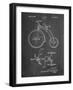 PP1114-Chalkboard Tricycle Patent Poster-Cole Borders-Framed Art Print